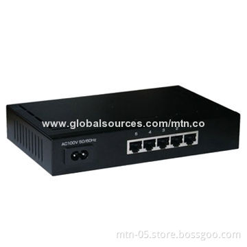 5-port Dumb 1000M Ethernet Switch with 0 to 40°C Operating Temperature